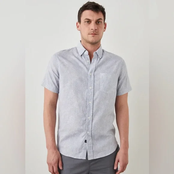 Rails Men’s Fairfax Shirt- Amazon Sun Blue - Picture 6 of 6